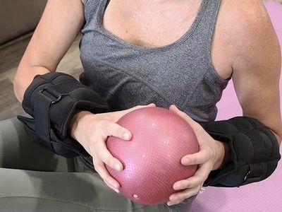 DMI Adjustable Wrist/Ankle Weights - 2x 5lbs (10lbs Total) with 5 Removable Sand Pockets, Black