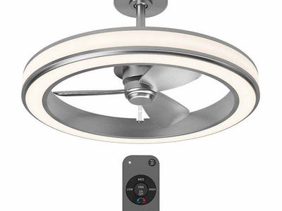 Artika Edwin 23in LED Chandelier Ceiling Fan & Light with Remote 2323099 #96120