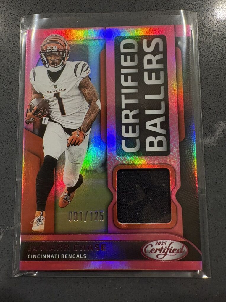 Bengals cards With Ja'Marr Chase Patch