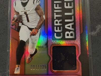 Bengals cards With Ja'Marr Chase Patch