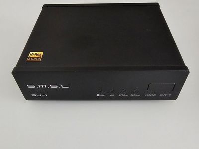 S.M.S.L (SMSL) SU-1 MQA Hi-Res Audio Dac for Headphone/Speaker Amplifiers w/ Brand New Monoprice RCA Cables