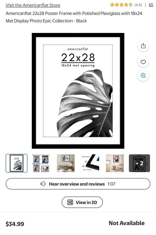 Four 22x28 Poster Frame