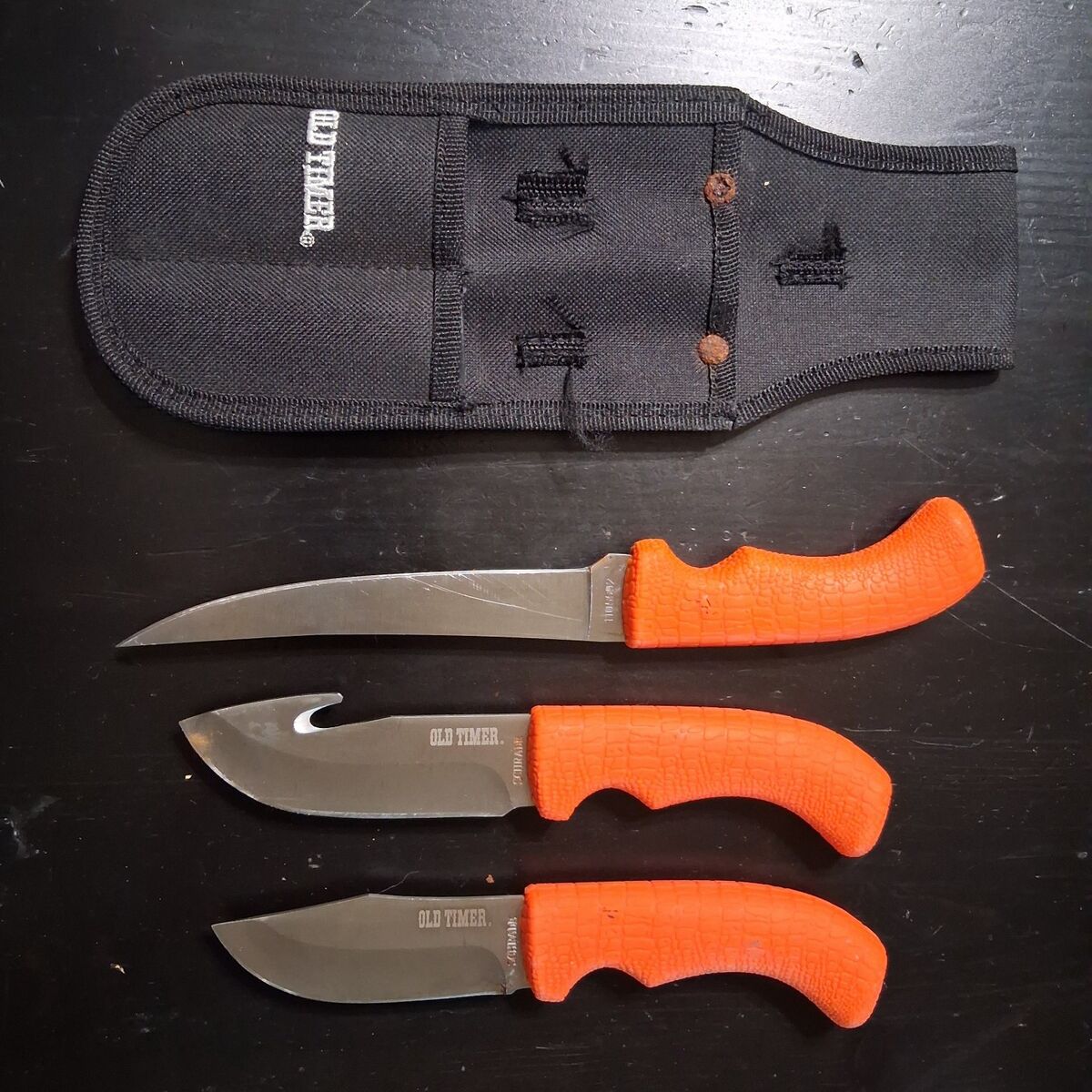 Old Timer Skinning / Processing Knives & Sheath