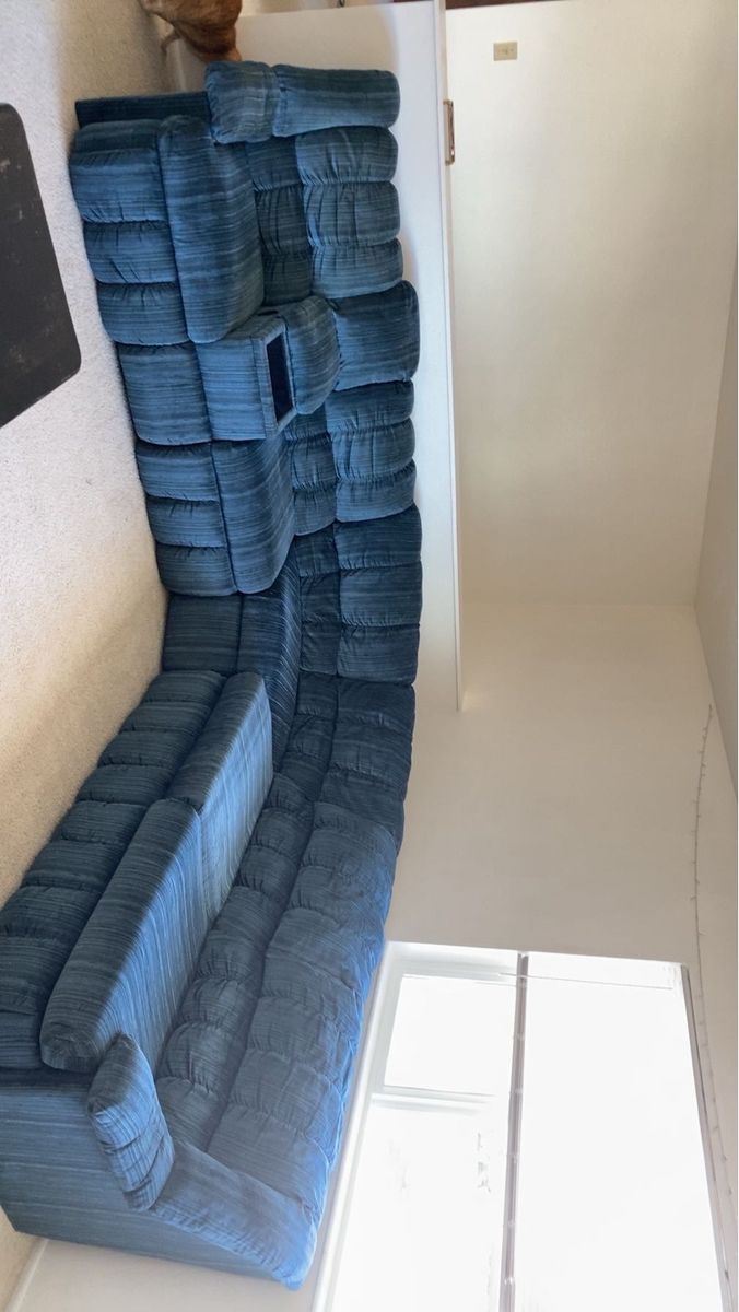 1994 Western Bench Craft Sectional (Blue)