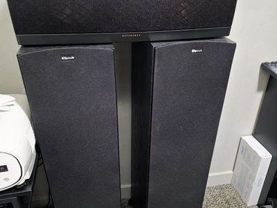 2 Klipsch KF-28 Tower Speakers and RC-62 II Center Speaker