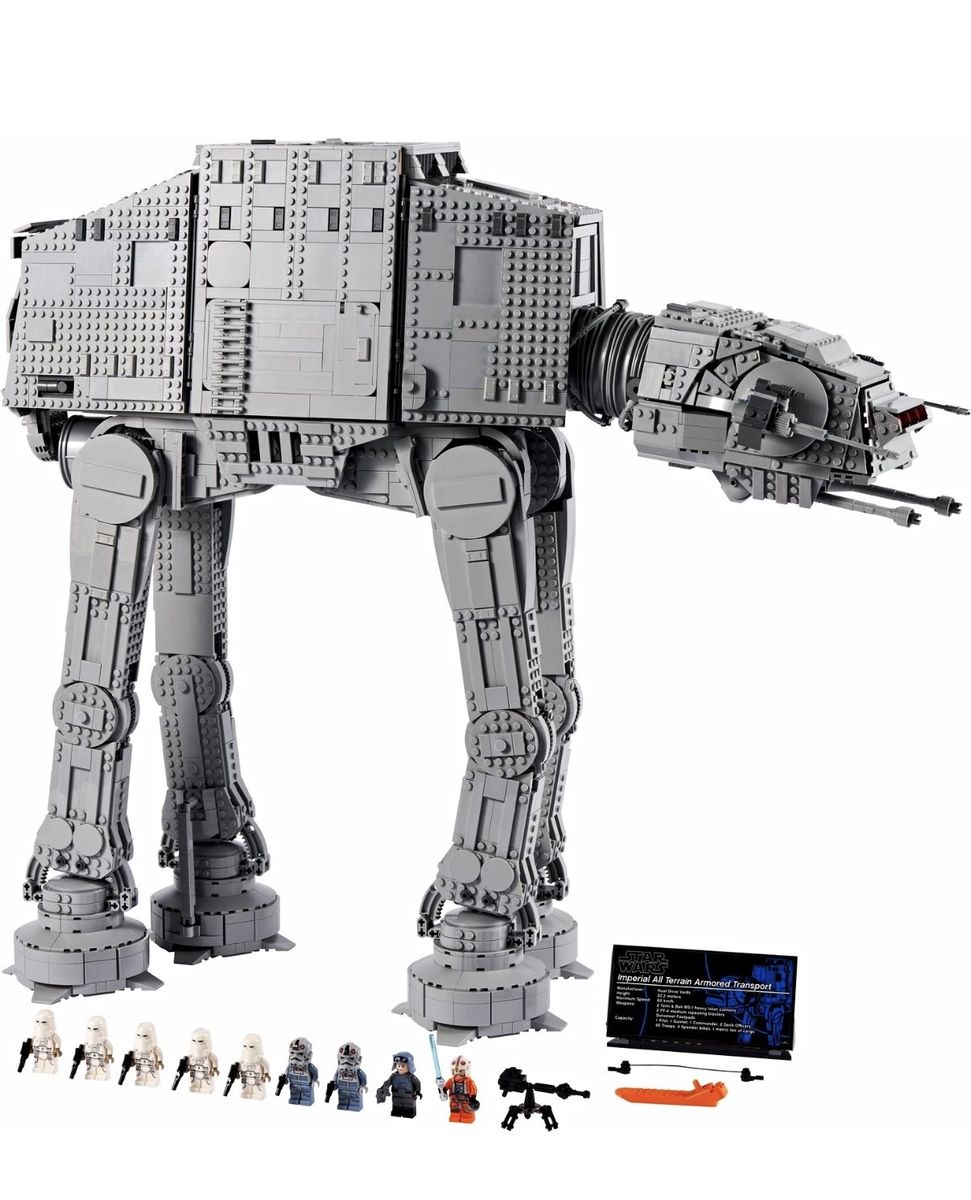LEGO Star Wars UCS AT-AT Imperial Walker Set 75313 complete w box, instructions + Chrome Gold C-3PO