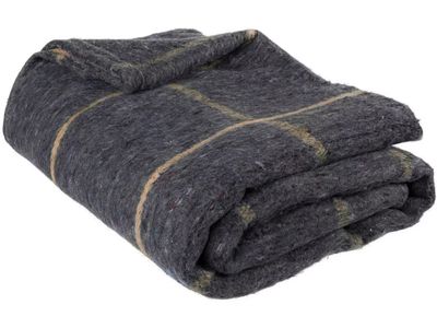 Bob Barker Company Recycled Gray Wool Blend Premium Cozy Heavyweight Blanket 66x90 (Item CZ6690GYA) - 10 Blanket Bundle