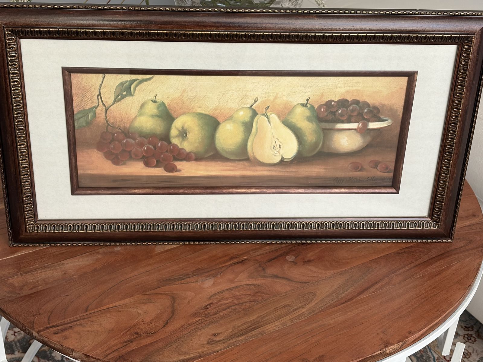 Pears and grapes
