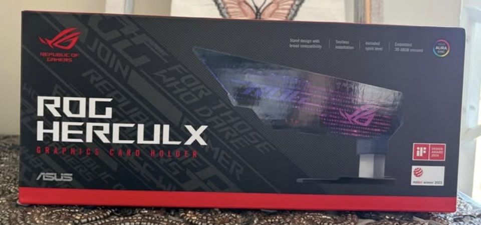 ASUS ROG Herculx Graphics Card Holder XH01 ARGB Support