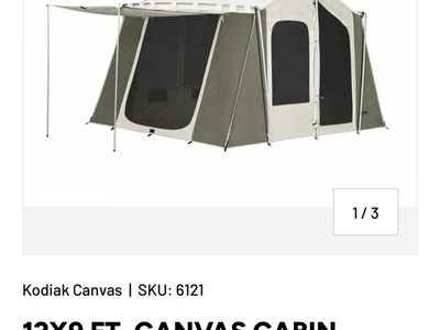 Kodiak Canvas 12x9 Ft Canvas Cabin Camping Tent 6-Person $200 obo