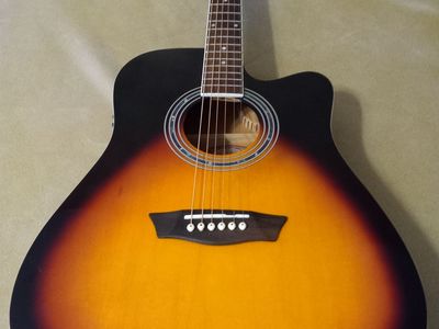 acoustic-electric guitar Washburn’s Vintage Series WA90CEVSB