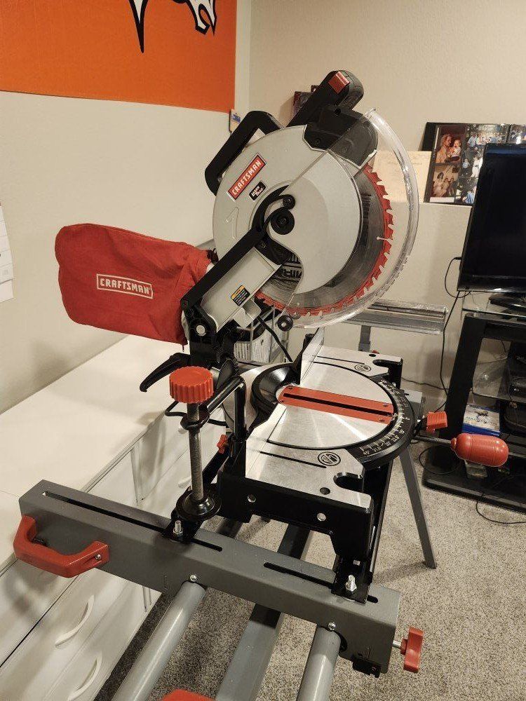 Crafstman 10" miter saw and Maxtech stand