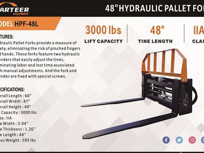 SKID STEER HYDRAULIC FORKS