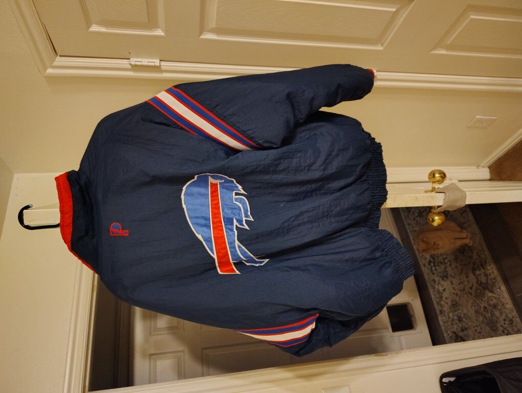 Buffalo bills reversible coat with unzippable hood