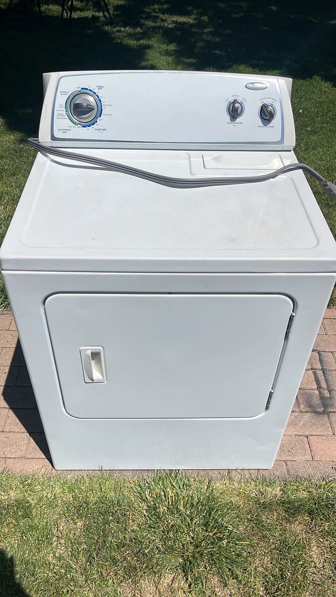 Whirlpool White Electric Dryer - Used, Good Condition
