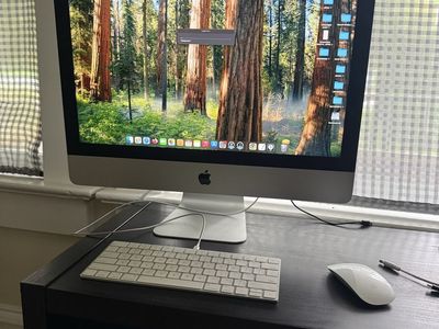 Apple iMac 21.5-inch Retina 4K (2019) - 3 GHz 6-Core i5, 8GB RAM, 255 GB SSD. Keyboard & Mouse Included