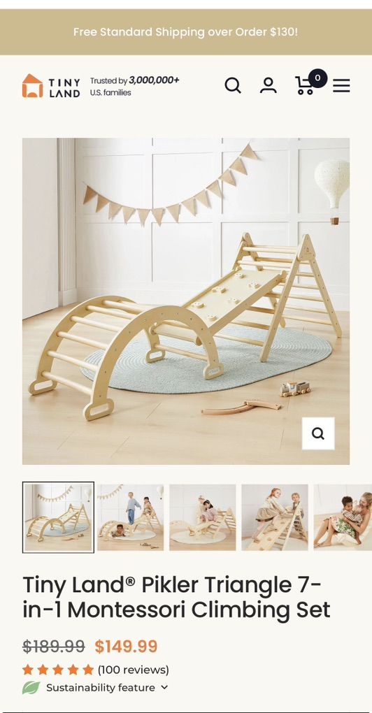 Wood Climbing Playset