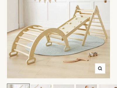 Wood Climbing Playset