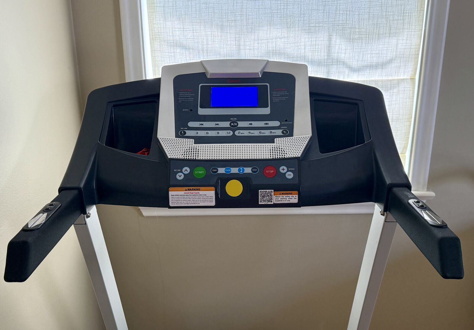 PRICE REDUCED!  Sunny Smart Treadmill with Auto Incline