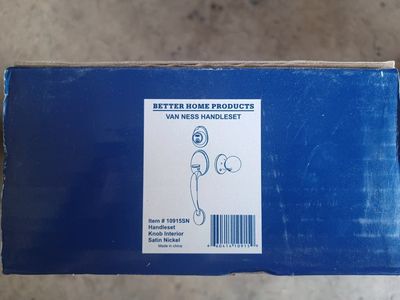 Better Home Products Van Ness Satin Nickel Handleset w/ Knob Interior