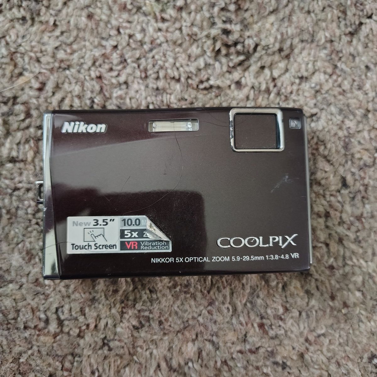 Nikon Coolpix S80 Digital Camera Black 14.1MP Touchscreen