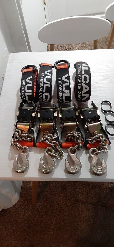 VULCAN CAR TIE DOWN FOR VEHICLE TRANSPORTATION