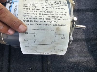 GE 1/3 HP A-C Electric Motor Model 5KH39QN5514T 115V 1725 RPM STK 4706