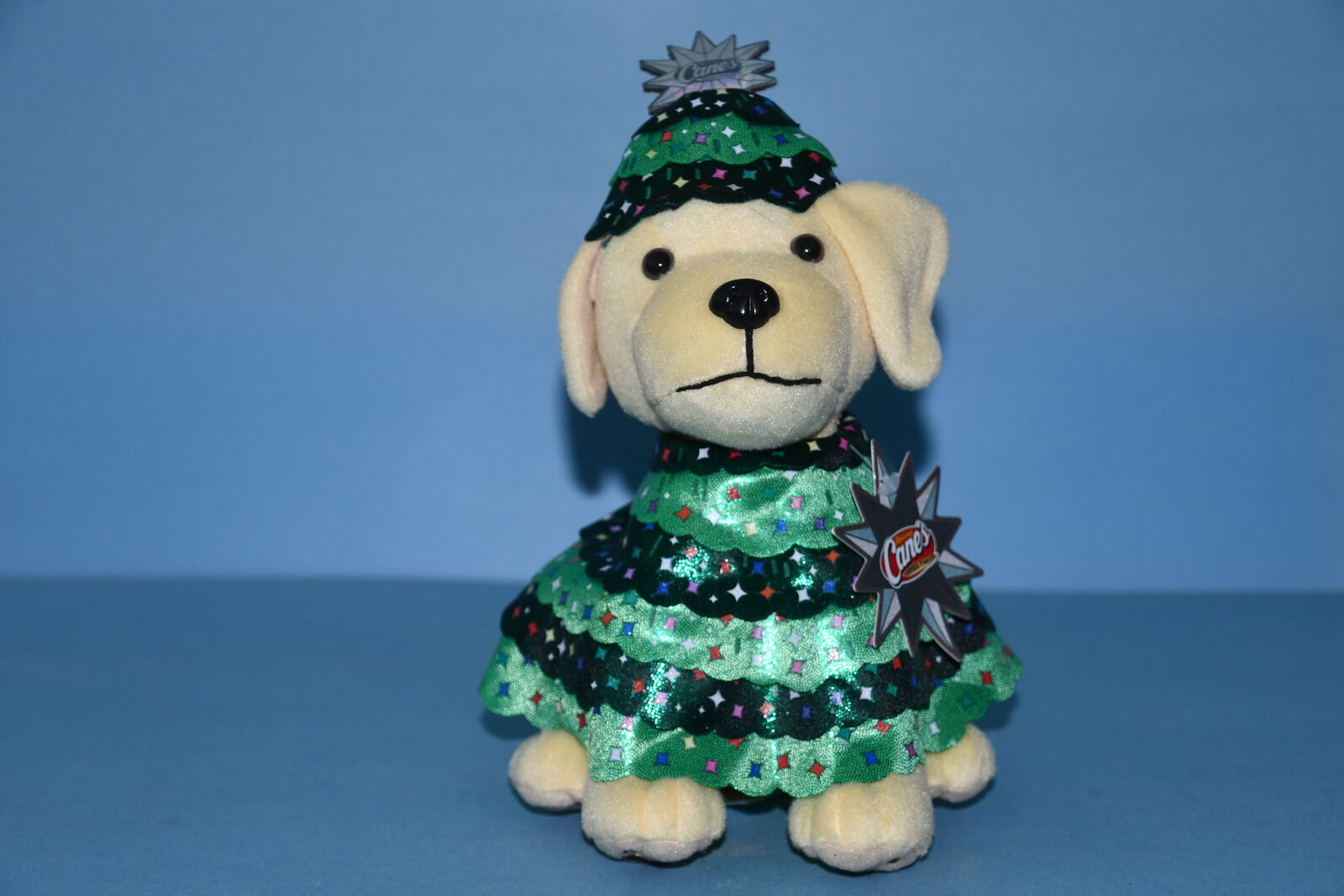 NWT CANE'S "ROCKERFELLER TREE CANE" PLUSH PUPPY DOG ~ HEIGHT 9" ~ TAG ~ CLEAN!