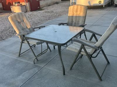 Patio Table With Three Chairs