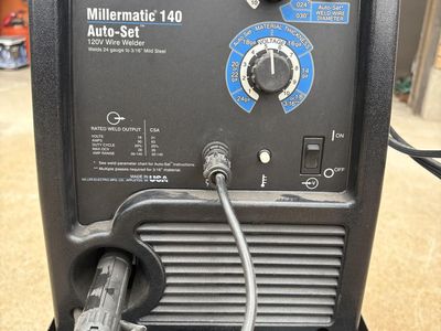 Miller Welder 140 Auto Set Complete Set Up