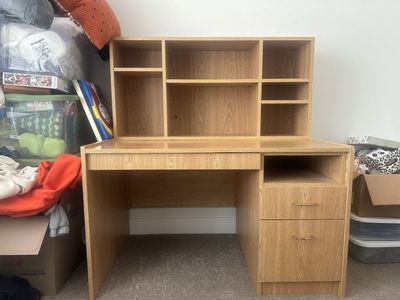 Free Desk With Removable Shelf (free Chair)
