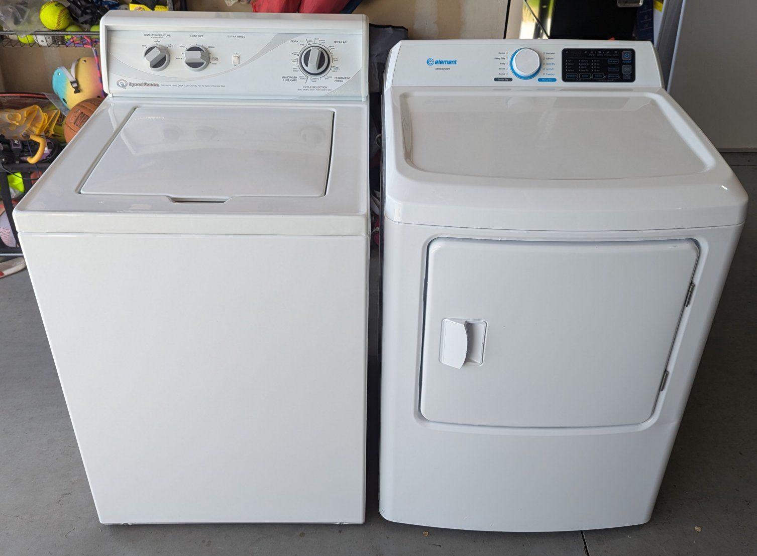 Speed Queen Washer & Element GAS Dryer