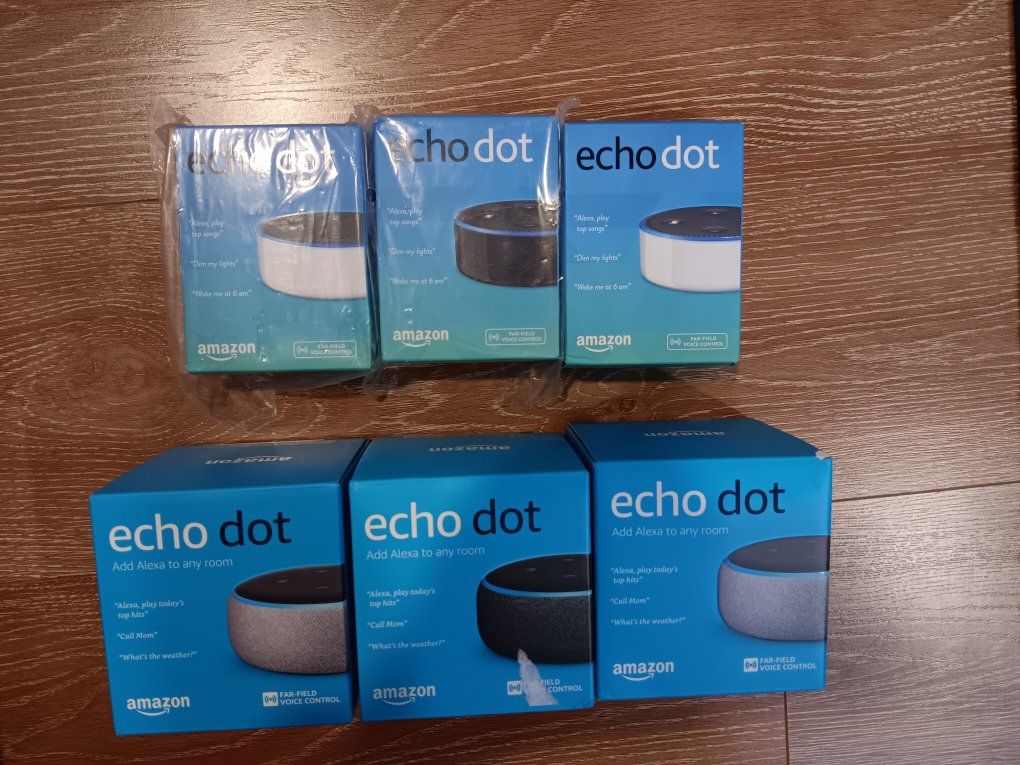 Amazon Echo Dot (2nd Gen&3rd Gen) Smart Speaker with Alexa - New in Box (Multiple Colors Available)
