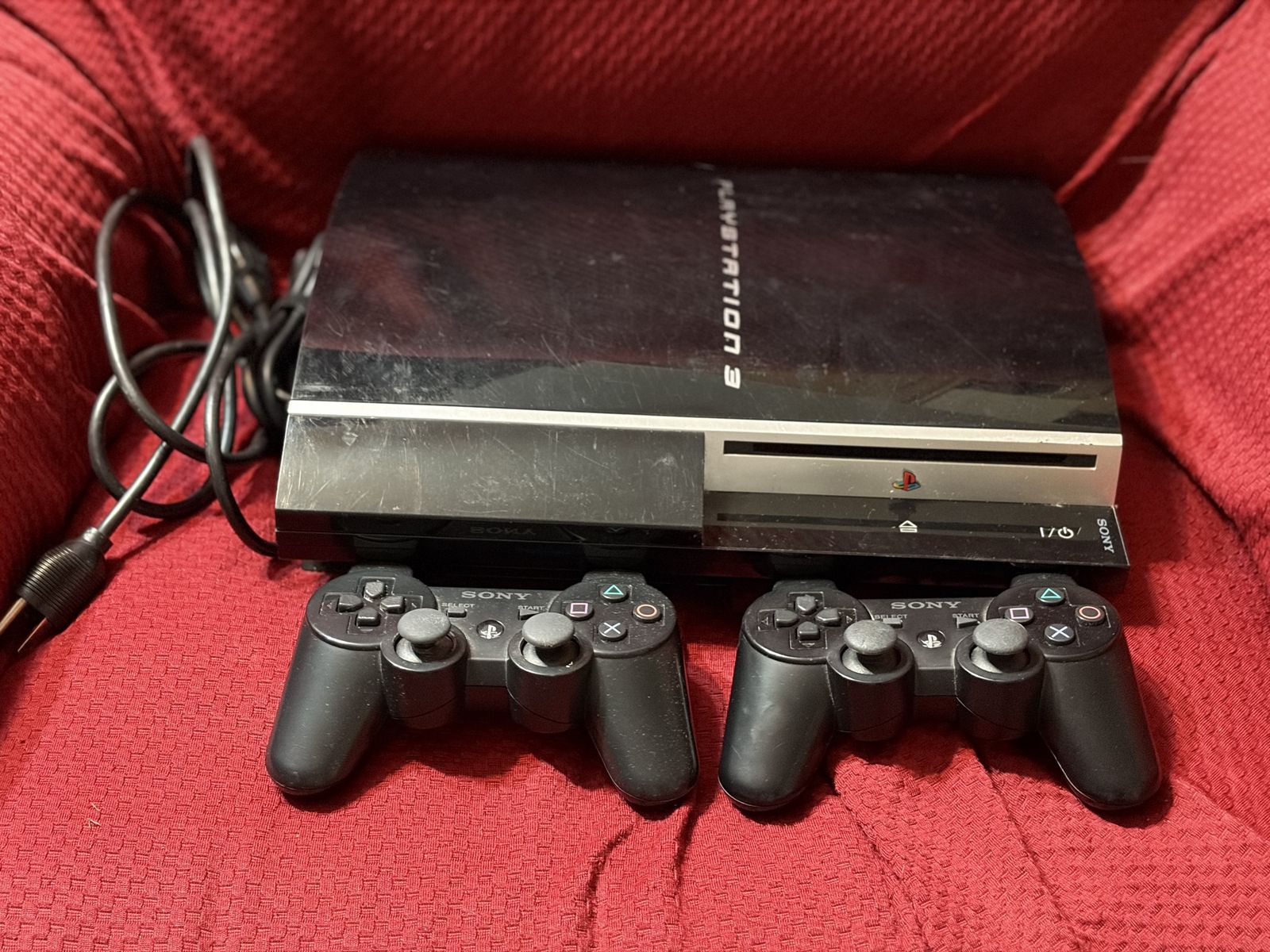 Sony PlayStation 3 PS3 Console Bundle with 2 Controllers, PlayStation Move, Just Dance, & Mortal Kombat