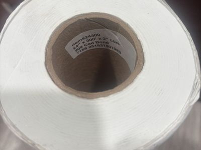 CAD Bonf Plotter Paper Roll 24"x300'x2" 1 Roll