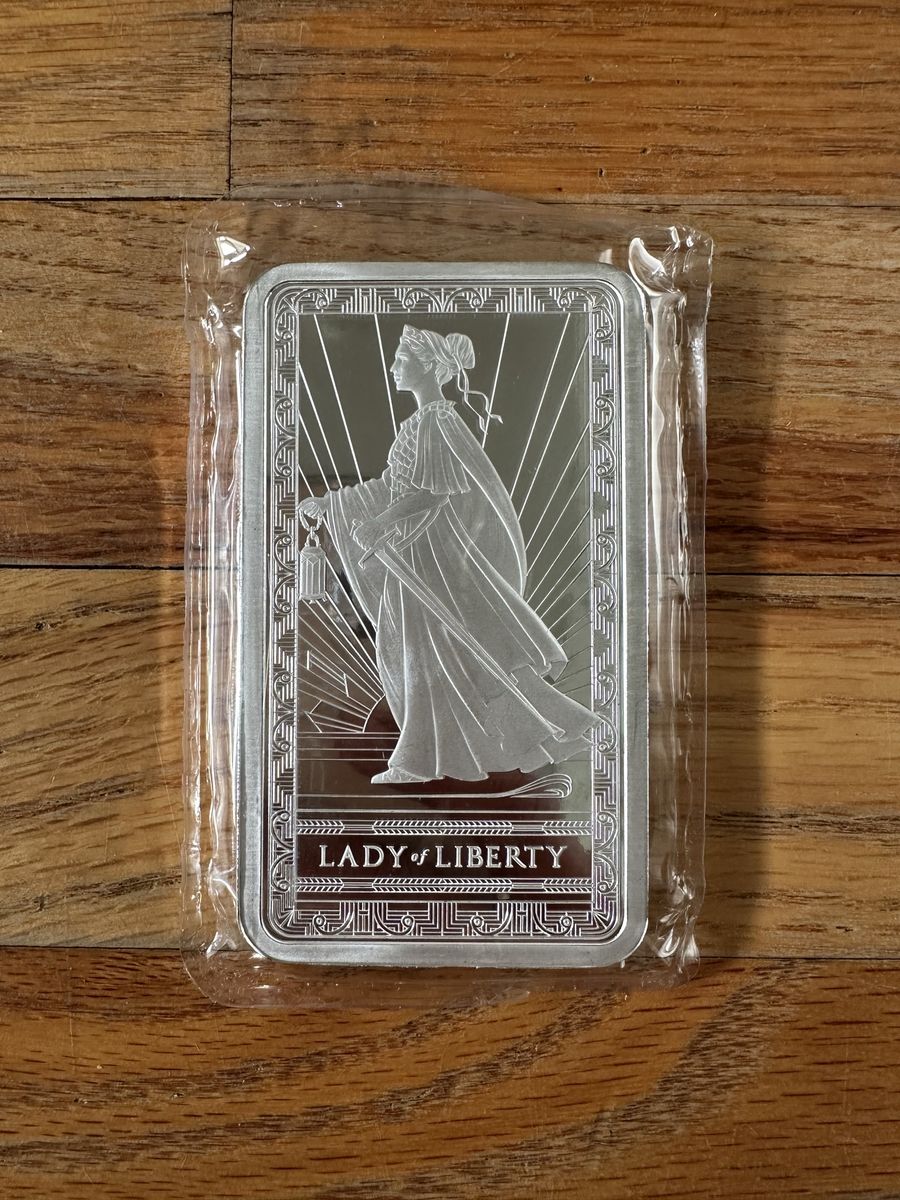 Lady of Liberty 10oz silver bar