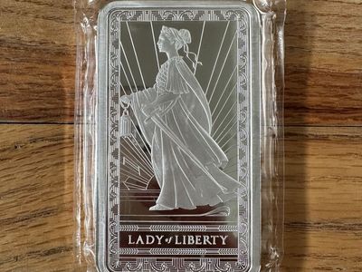 Lady of Liberty 10oz silver bar