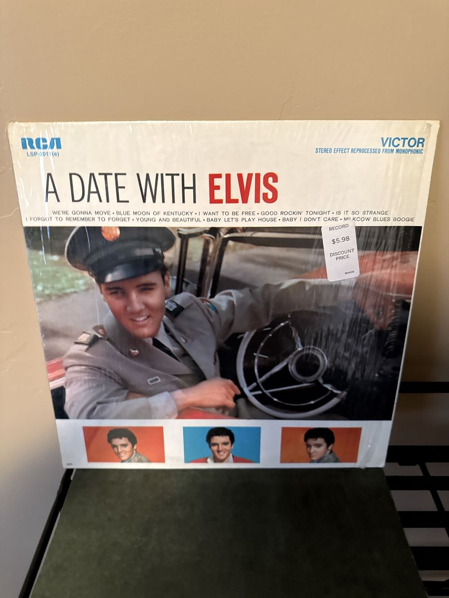 Elvis Presley - A Date With Elvis Vintage Vinyl LP Album (RCA Victor LSP-2011(e))