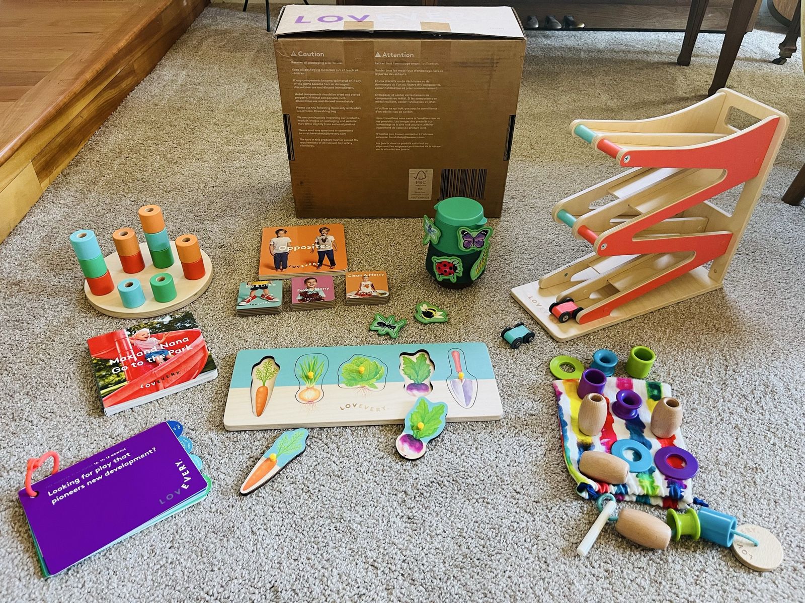 Lovevery The Pioneer Play Kit - Months 16, 17, 18 Baby Toys & Books Developmental