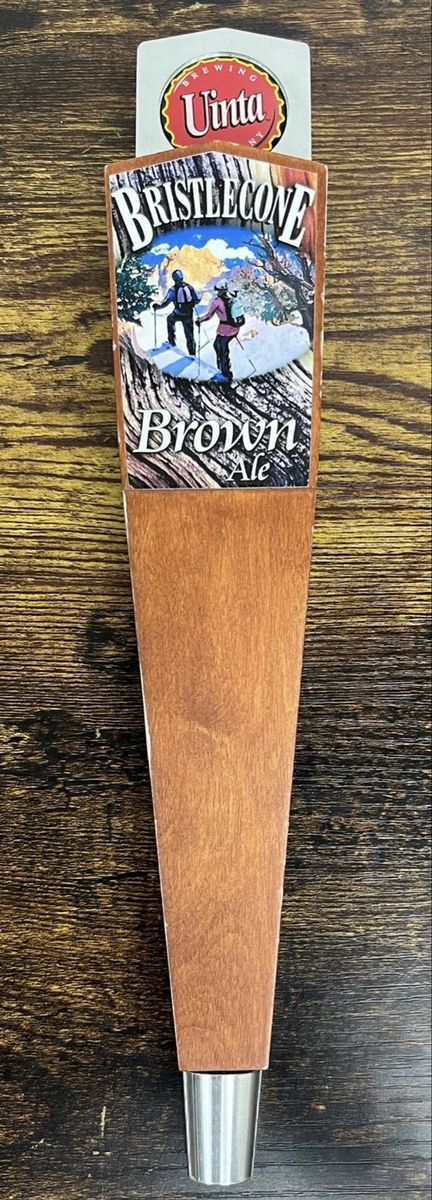 Uinta Brewing Co. Bristlecone Brown Ale Wooden Tap Handle