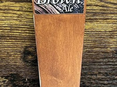 Uinta Brewing Co. Bristlecone Brown Ale Wooden Tap Handle