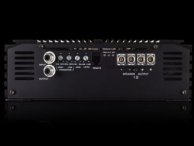 Sundown SFB5000D car Amp Requires double 0 power and ground bass knobs with clipping monitor on bass knob. monster Amp will b