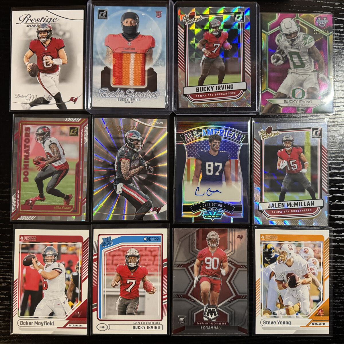 Tampa Bay Buccaneers 12 Card Lot