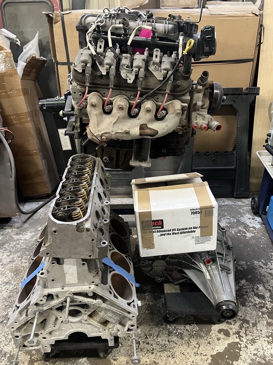 LS Swap Engine, Aluminum 6.0L Block Transfer Case+