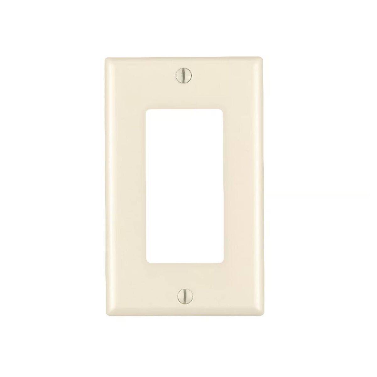 40Pk-Leviton Decora Almond 1-Gang Wall Plates