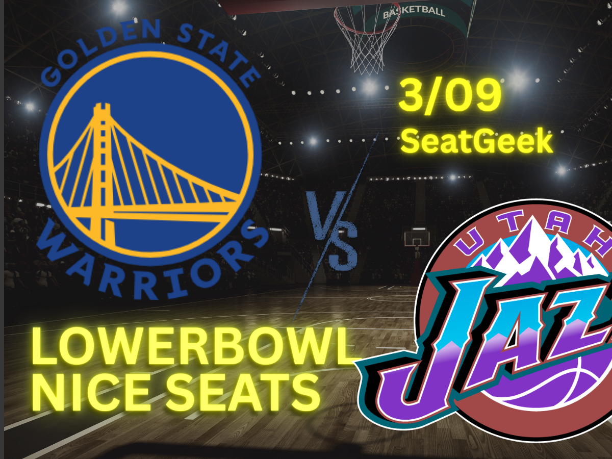 9 Warriors @ Jazz Lowerbowl 3/09 Jazz vs Warriors Jazz Tickets STEPH CURRY