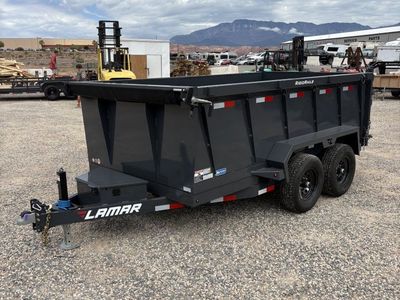 6.5x12 Lamar DM Dump Trailer - 36" Sides - 10K GVWR -