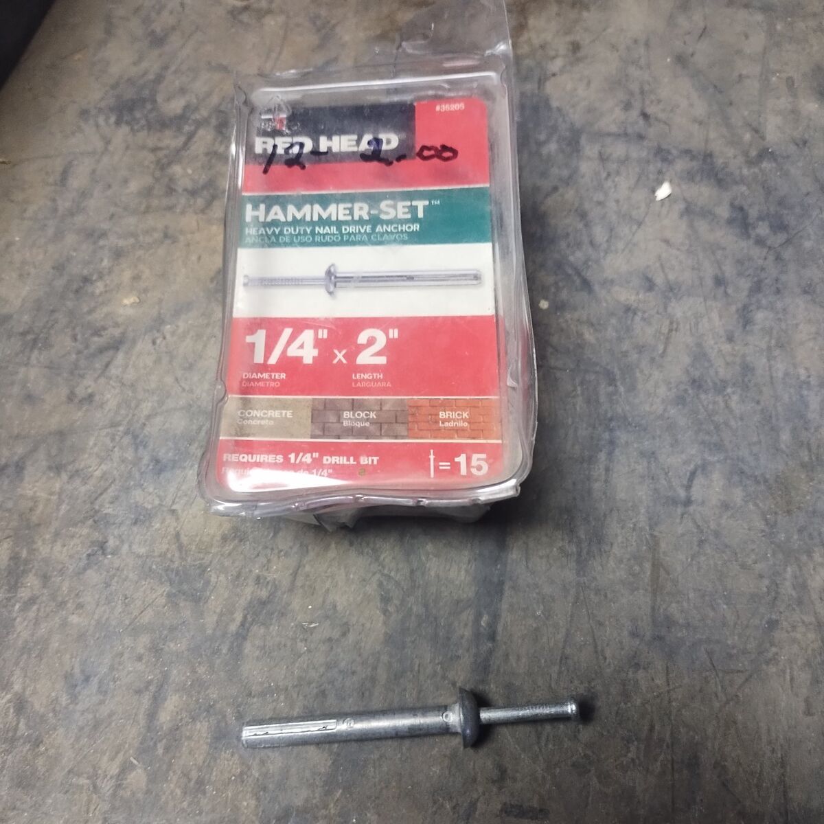 Hammer Set nail drive anchor