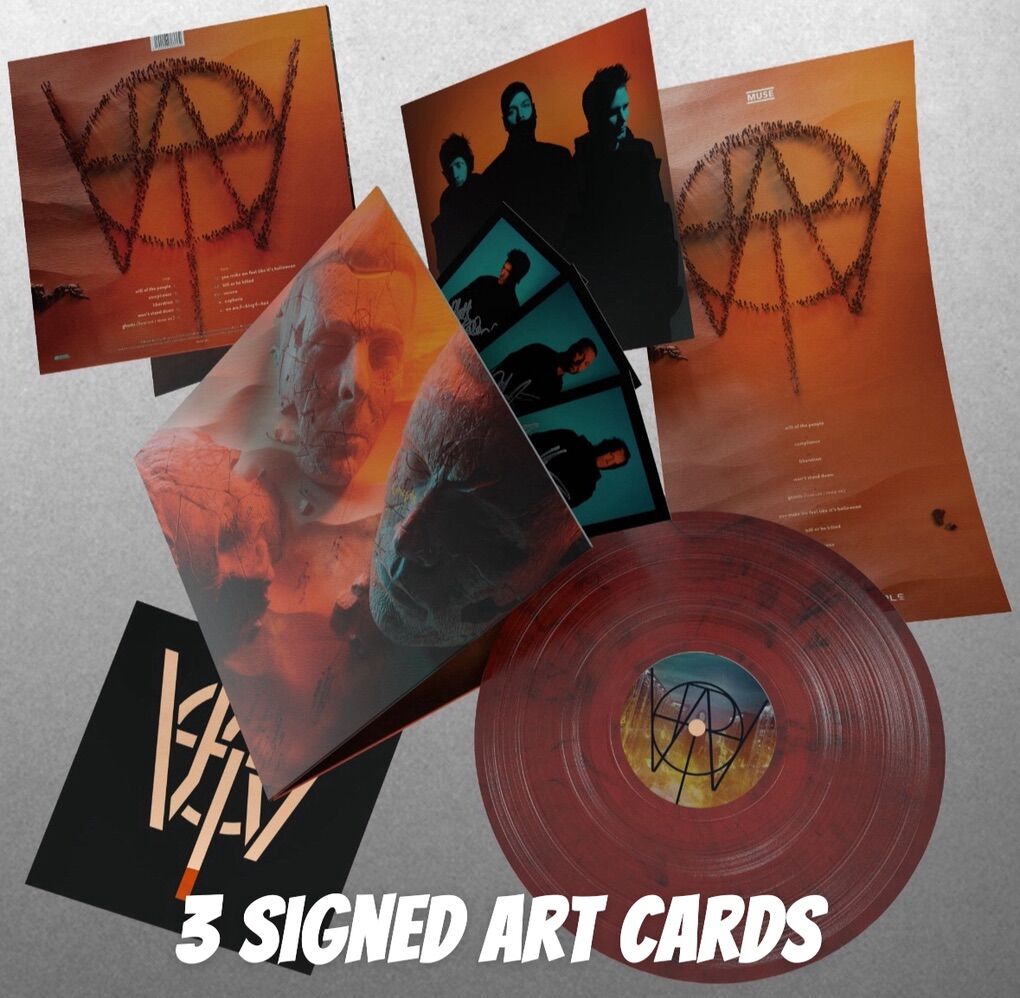 MUSE-SIGNED Will Of The People Red & Black Vinyl