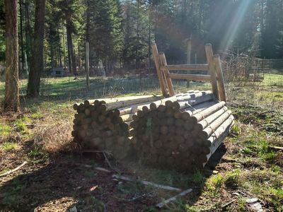 Round Wood Fence Posts / Logs – Various Sizes